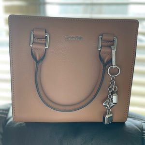 Tan Calvin Klein purse